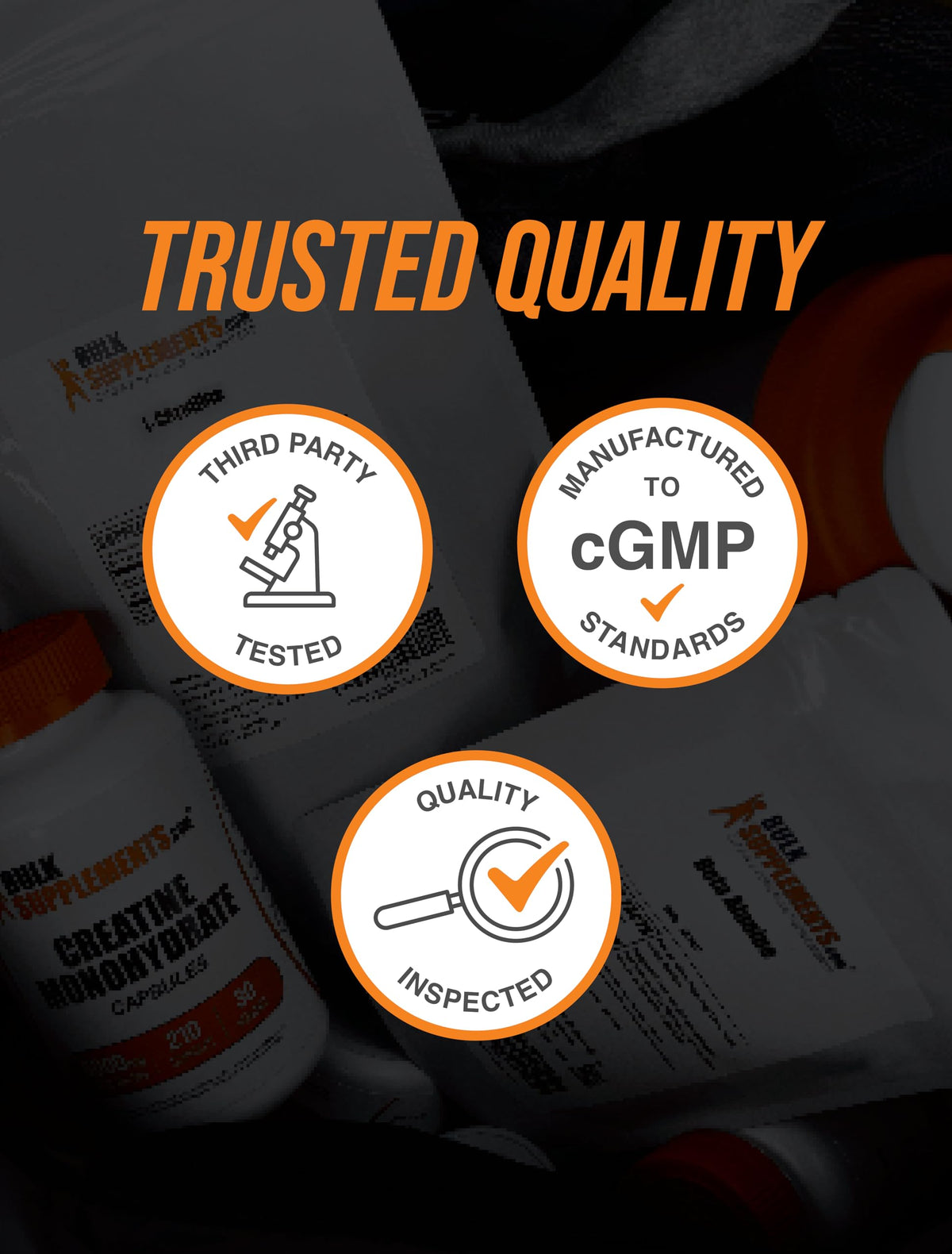 Micronized Creatine Monohydrate Powder, Orange Smash, 700g L4924