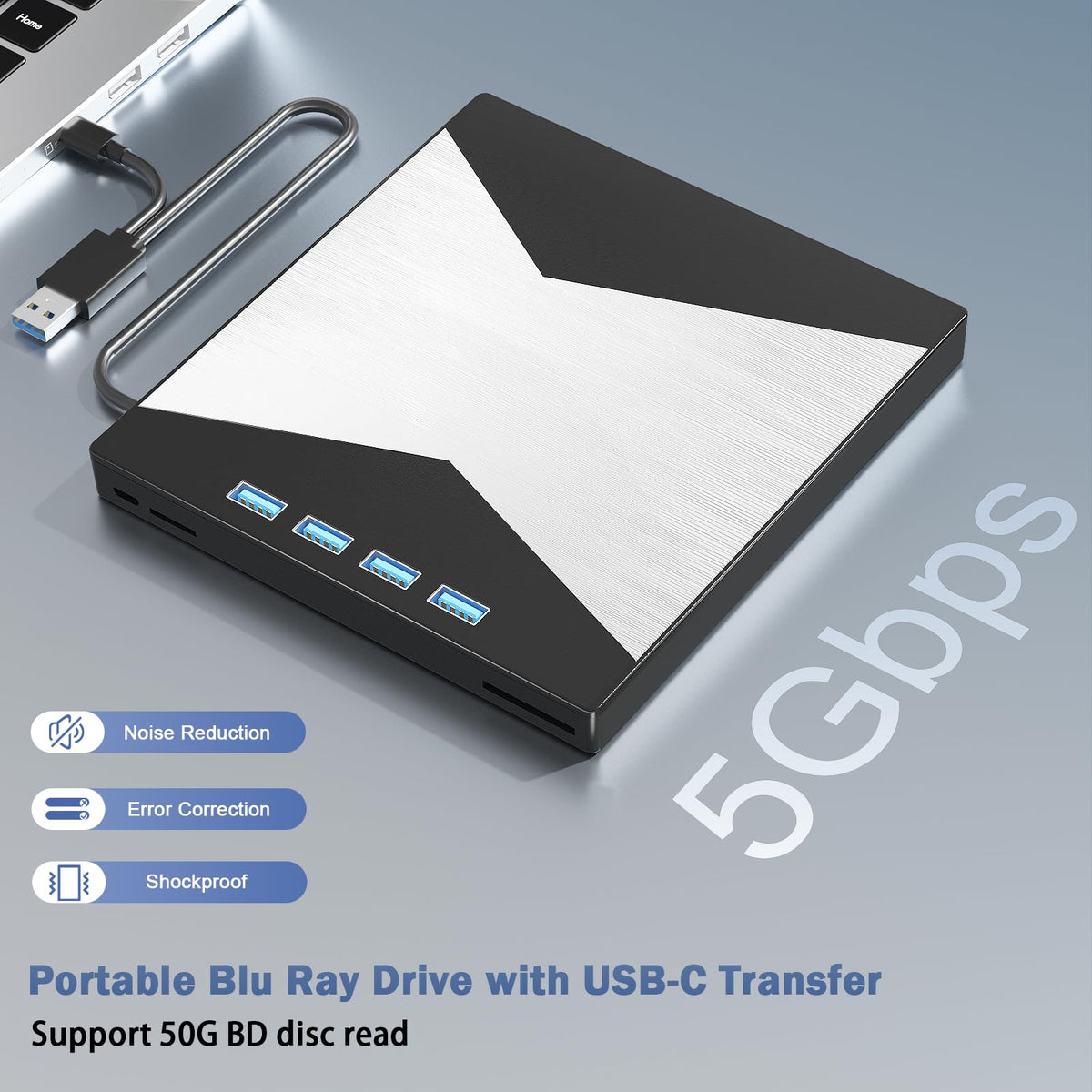 4K External Blu Ray Drive H898