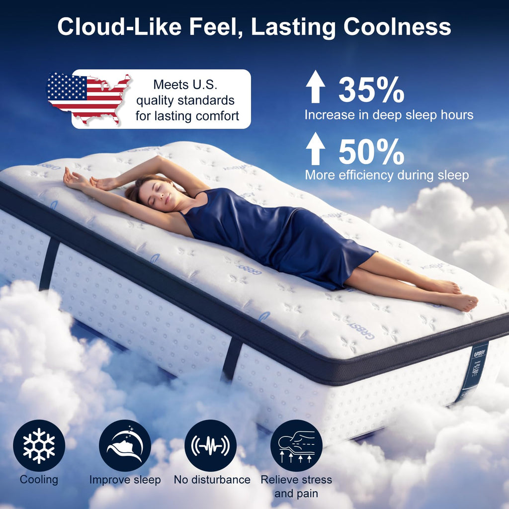 14 Inch Full Hybrid Mattress with Cooling Gel Memory Foam M5230
