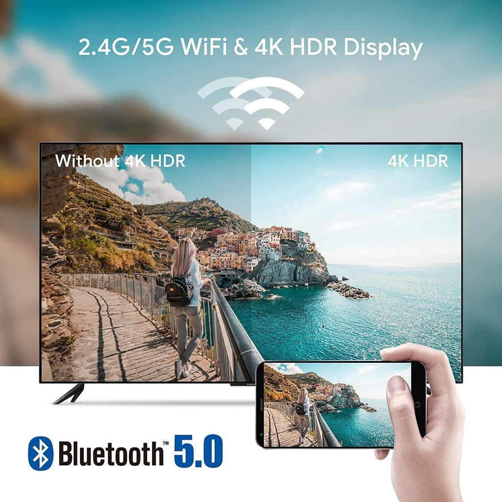 4K Android TV Stick Voice Remote Bluetooth Dual Band WiFi USB-C P1276