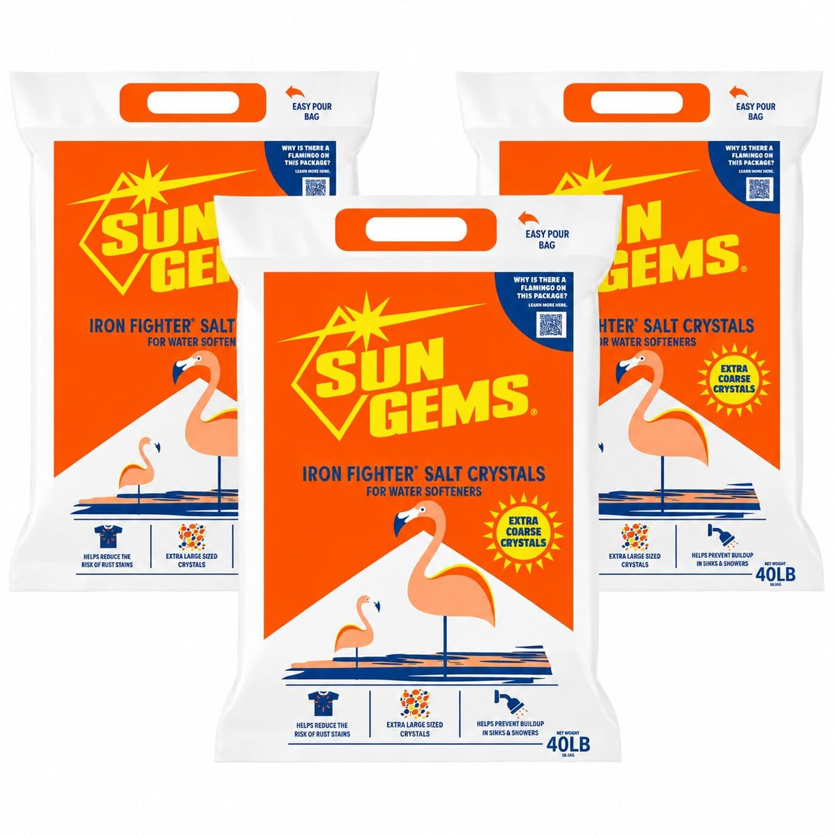 Water Softener Salt Crystals 40 lb Extra Coarse P4483