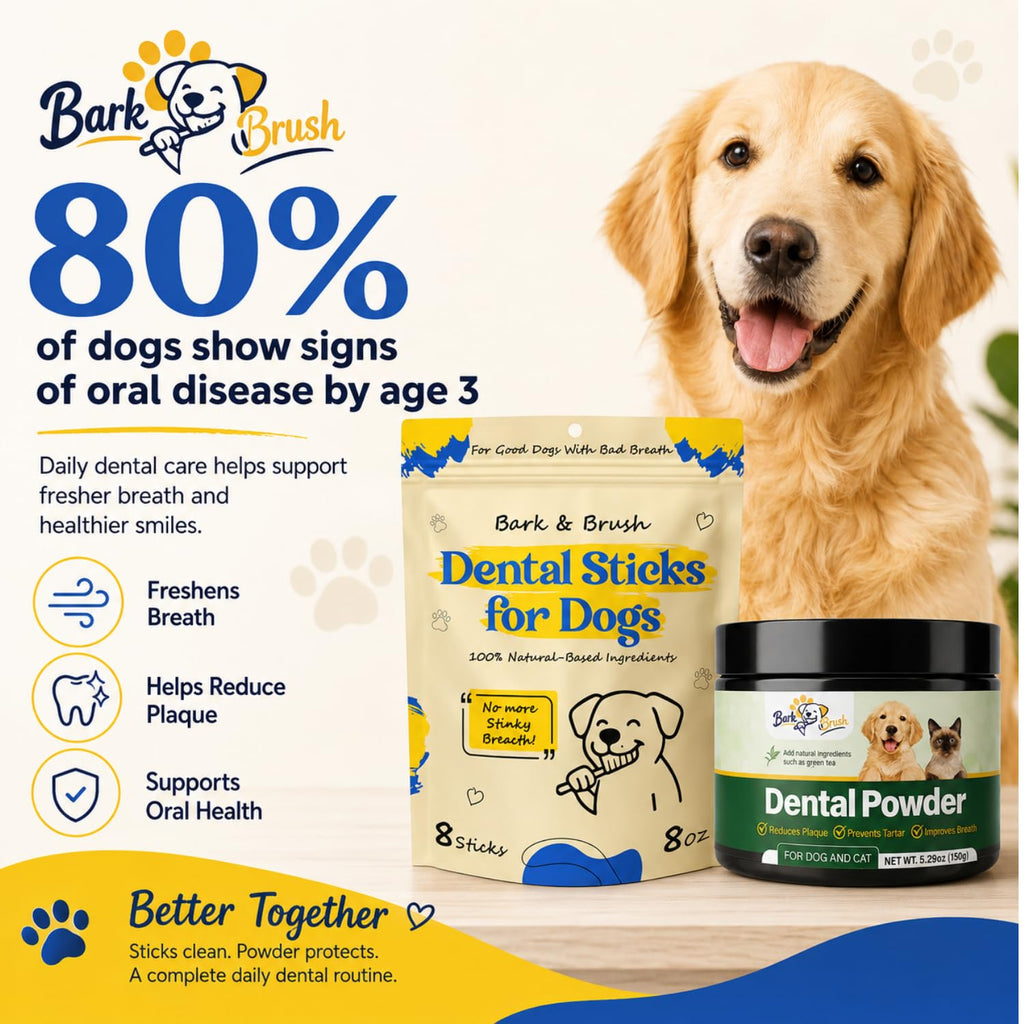 Natural Dental Chews for Dogs, Mint & Apple Flavor, 8 Count T43754
