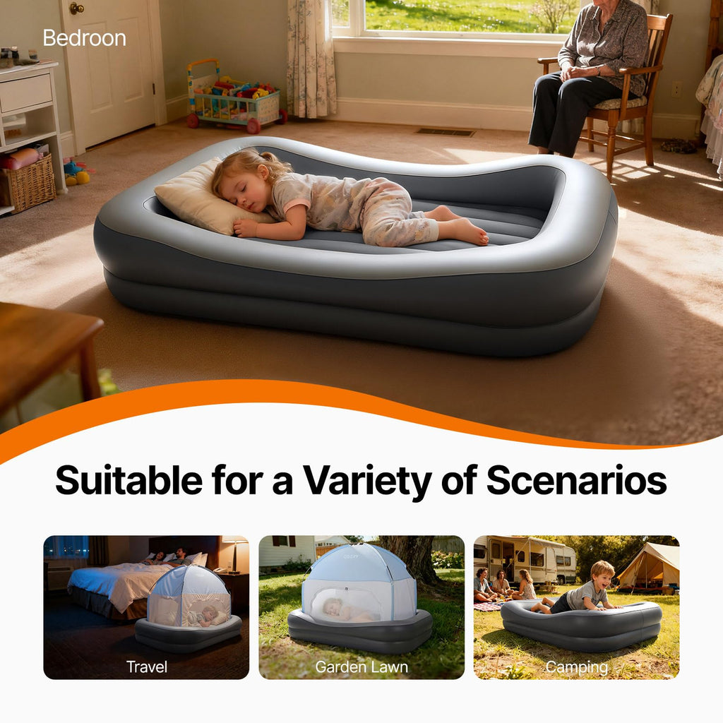 Inflatable Toddler Travel Bed with Tent K92121