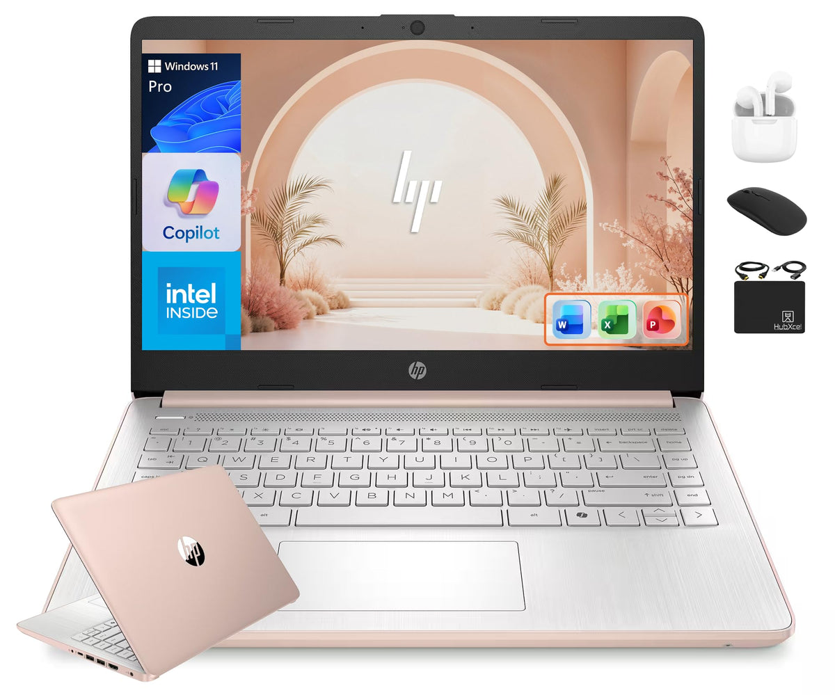14” Rose Gold Laptop 16GB RAM 628GB Storage B7709