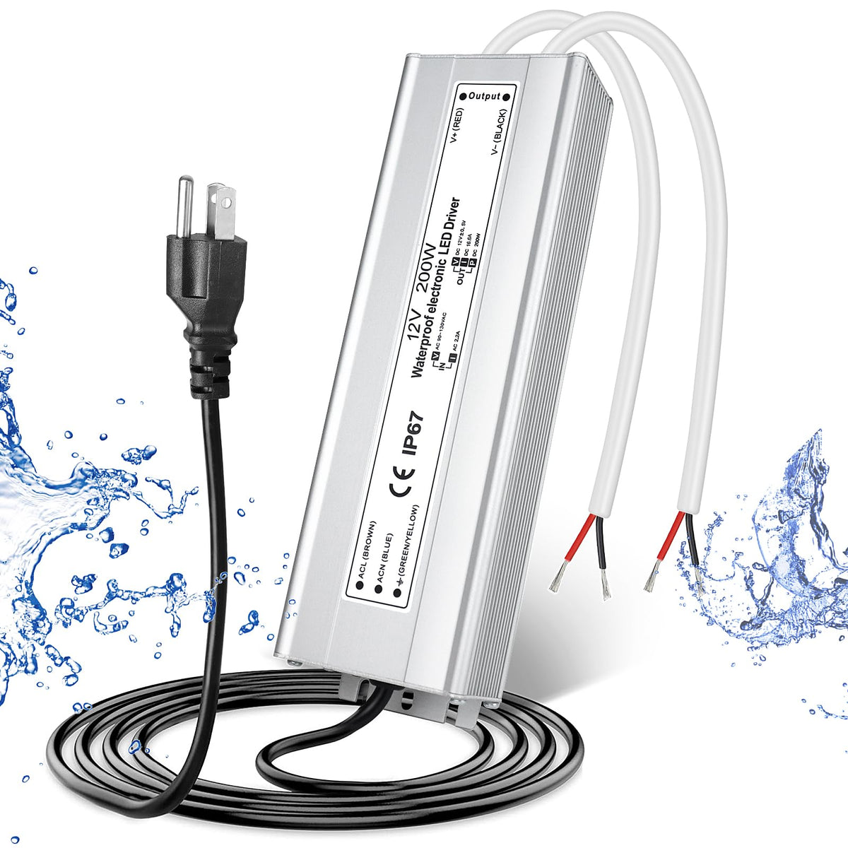 200W 12V IP67 Waterproof LED Power Supply Transformer X735977