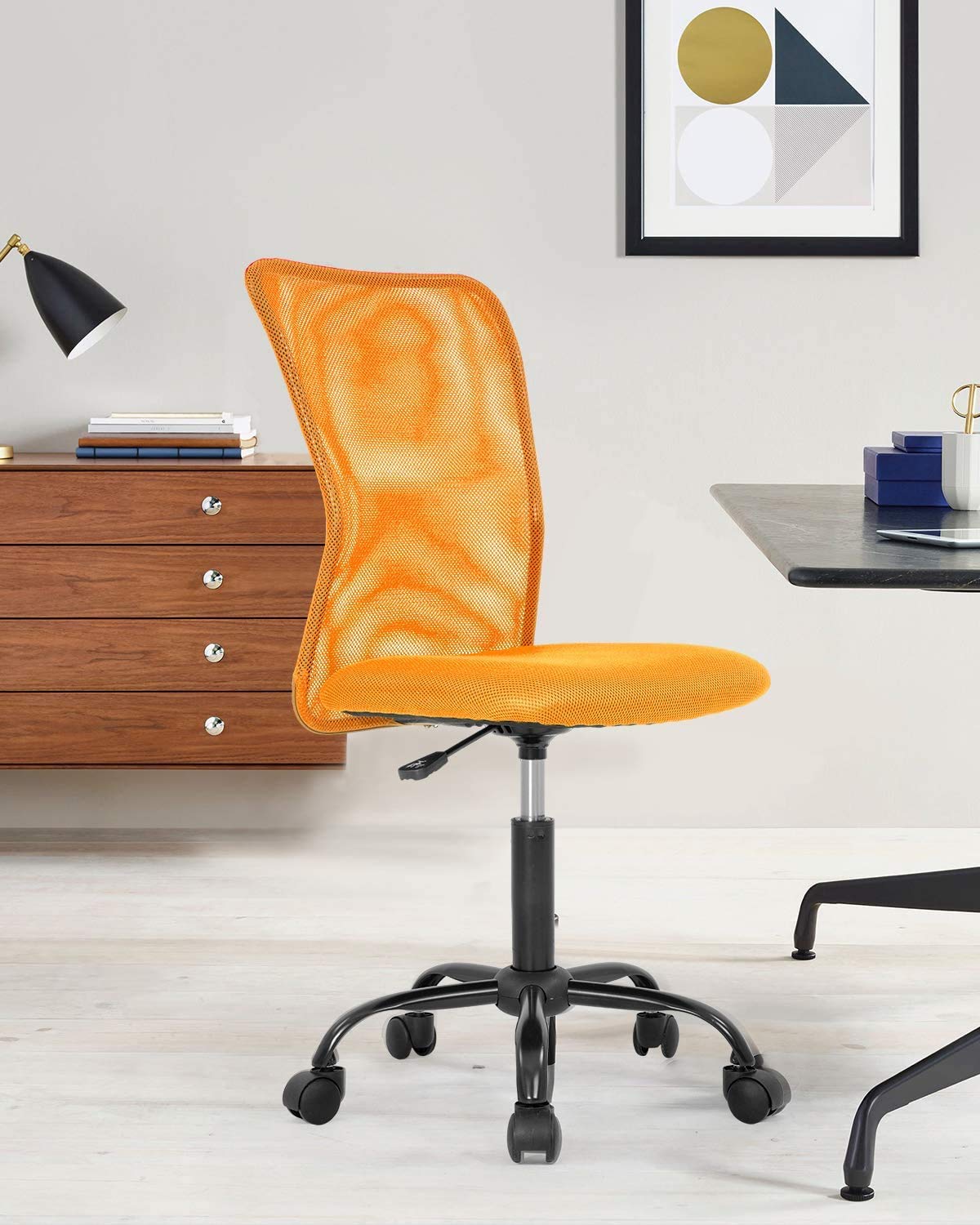 Orange Ergonomic Mesh Office Chair F5745