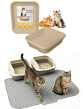 35"x27" Silicone Cat Litter Mat, 4 Pack Disposable Cat Litter Boxes C288815