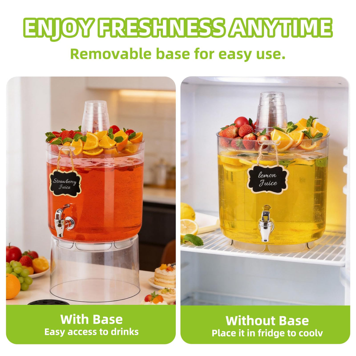 2 Gallon Drink Dispenser with Multi-Function Lid R71882