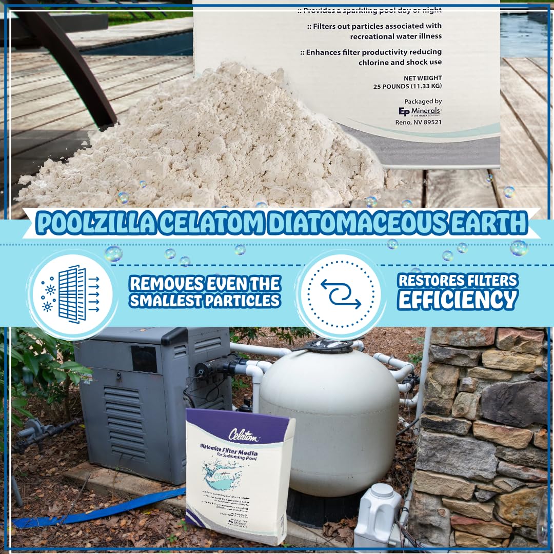 25LB Diatomaceous Earth Pool Filter Aid D624
