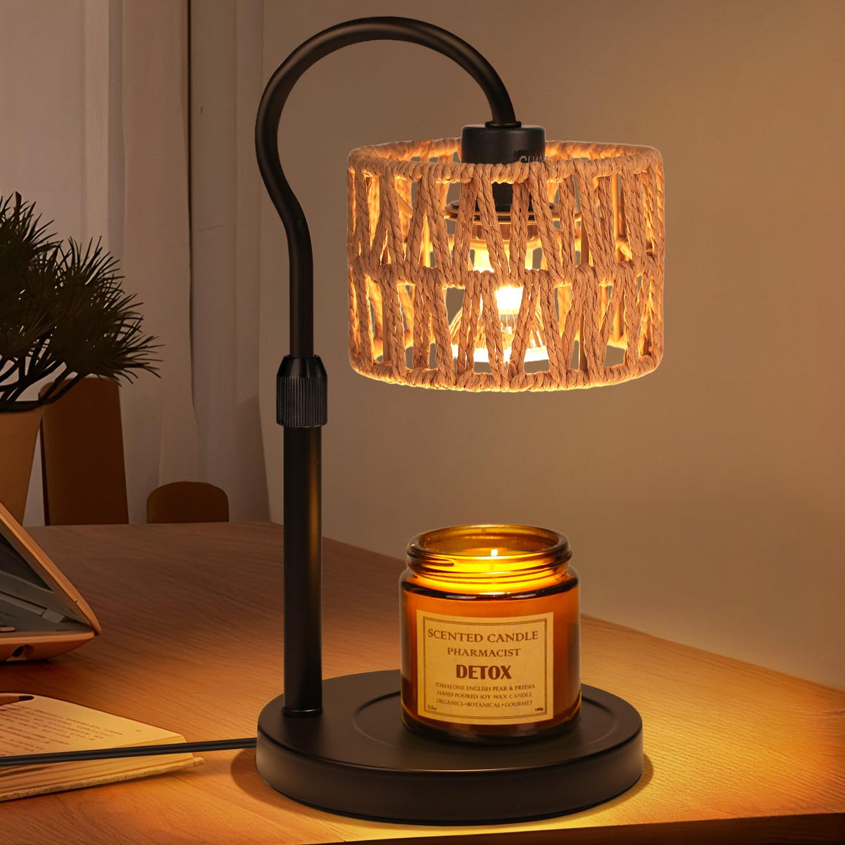 Adjustable Candle Warmer Lamp with 2 Bulbs W307