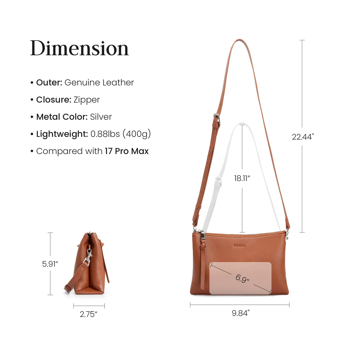 Genuine Leather Crossbody Bags D5751