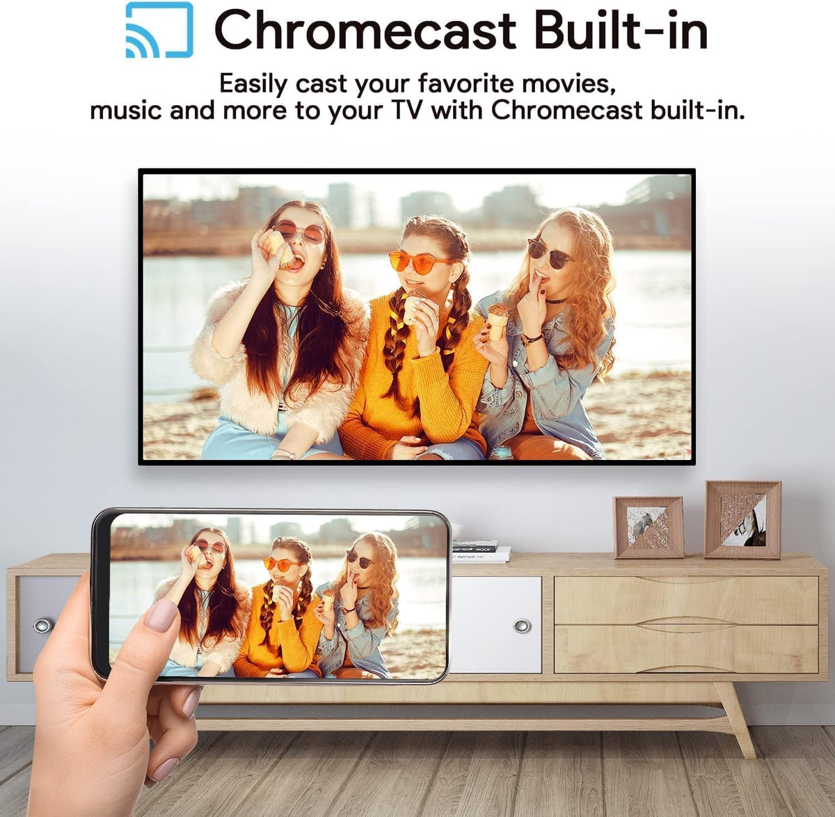 4K Android TV Stick Voice Remote Bluetooth Dual Band WiFi USB-C P1276