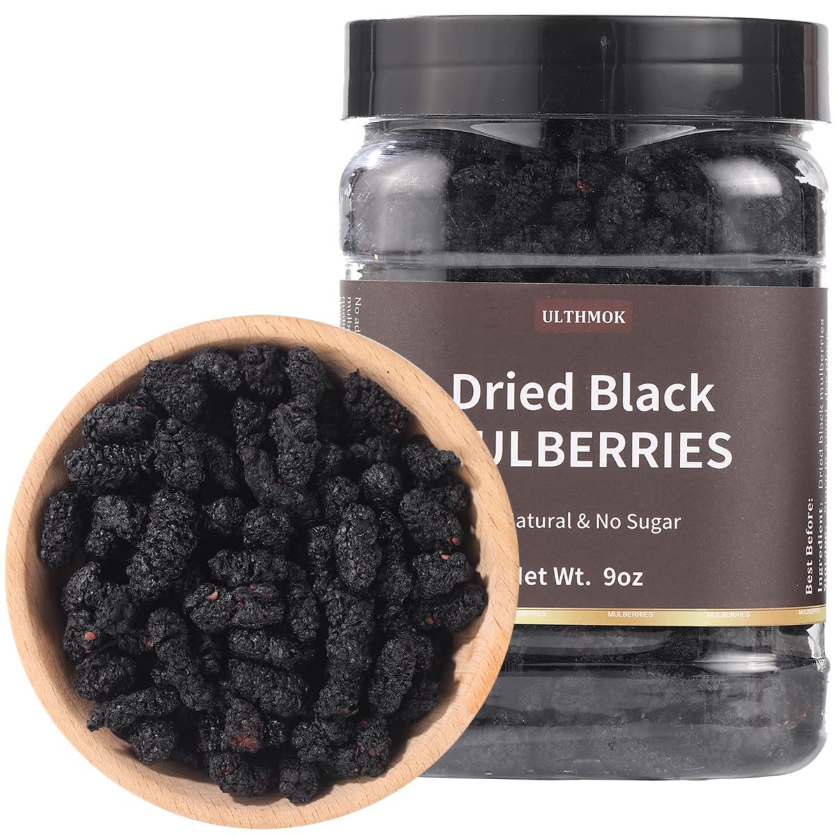 Dried Black Mulberries 9 Oz O3186