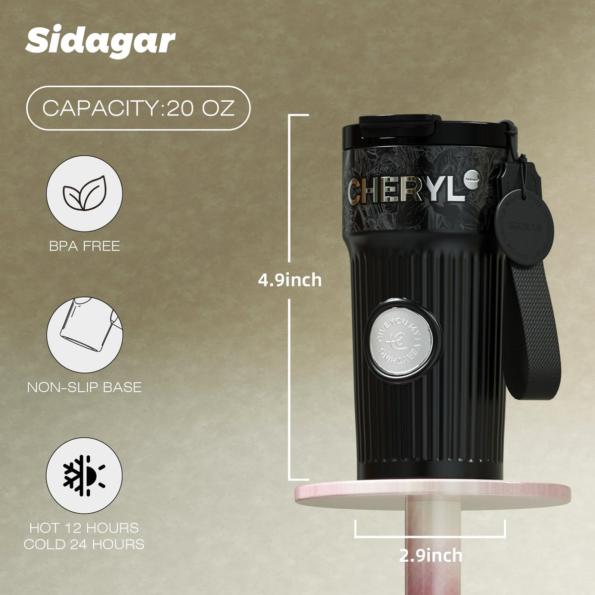 20 oz Stainless Steel Vacuum Insulated Tumbler Z6292