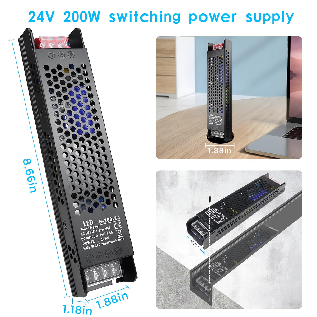 24V 200W LED Power Supply Z833