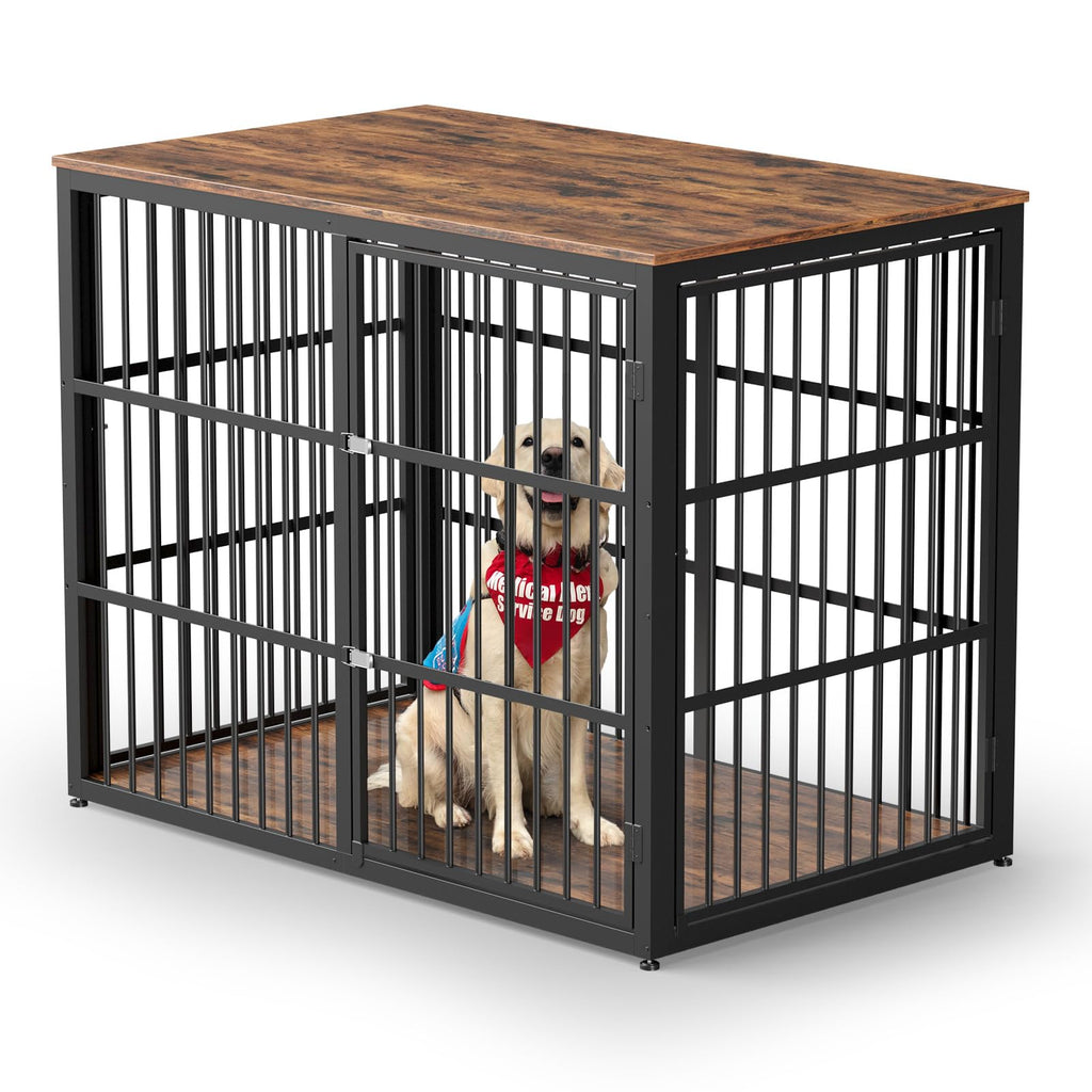 48'' XXL Dog Crate Furniture with 3 Doors U127386
