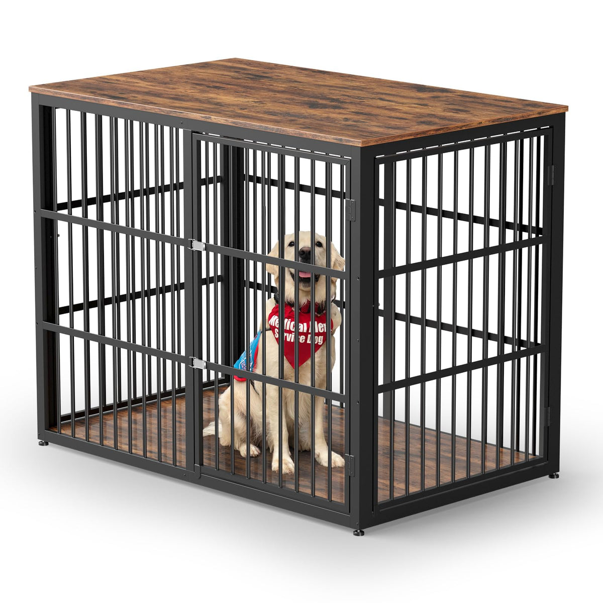 48'' XXL Dog Crate Furniture with 3 Doors U127386