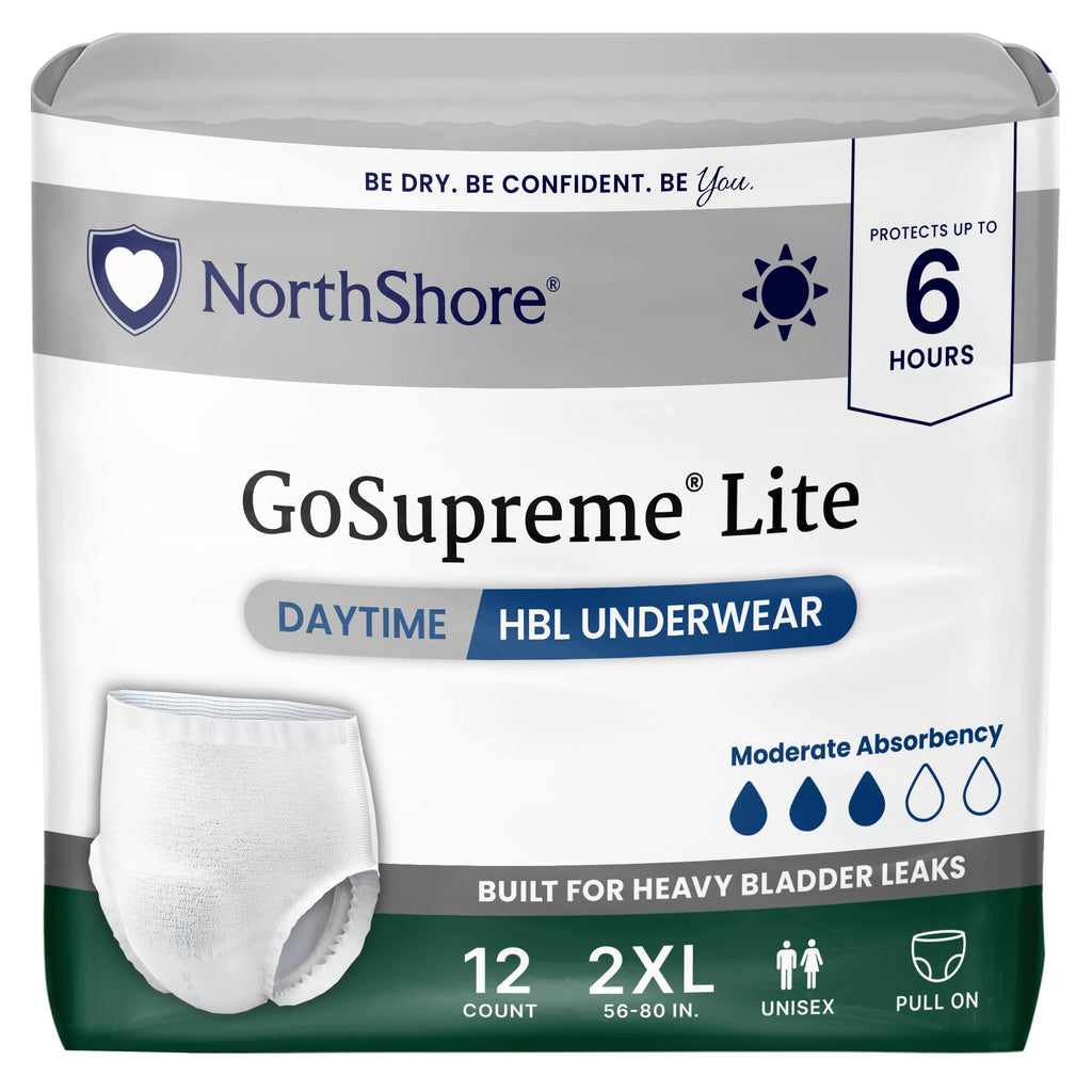 White 2XL Daytime Underwear 12 Count C5287