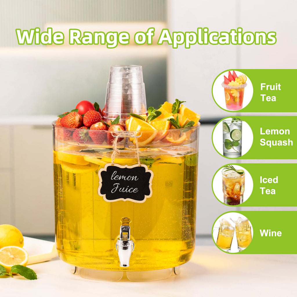 2 Gallon Drink Dispenser with Multi-Function Lid R71882