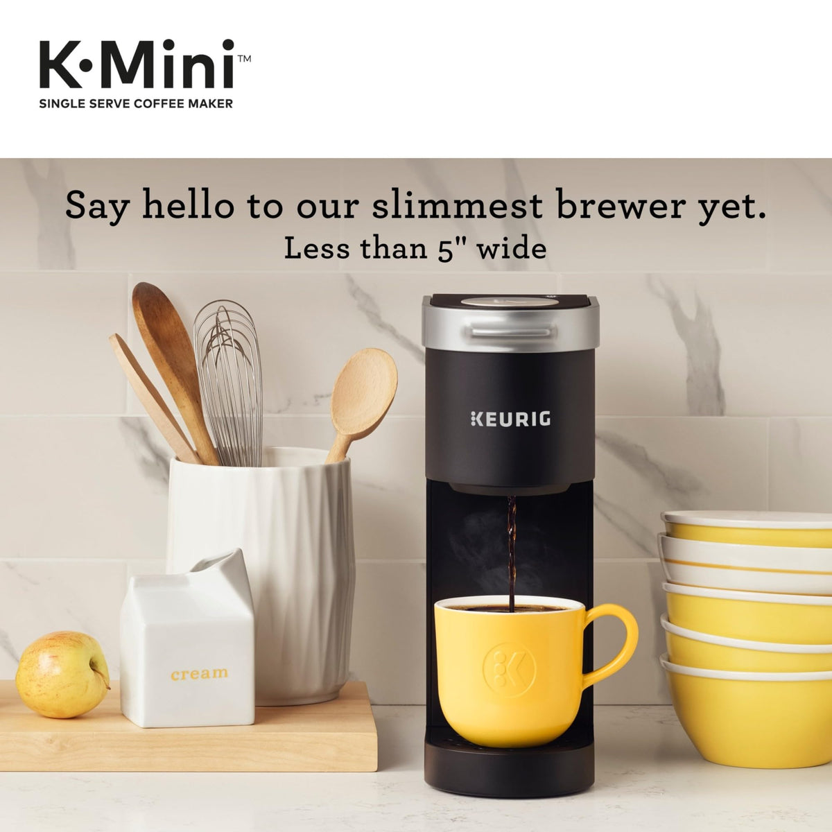 Single Serve K-Cup Pod Coffee Maker, 6 to 12oz Brew Size, Black O608041