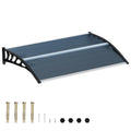 58.5x35 Inch Polycarbonate Patio Awning K188114