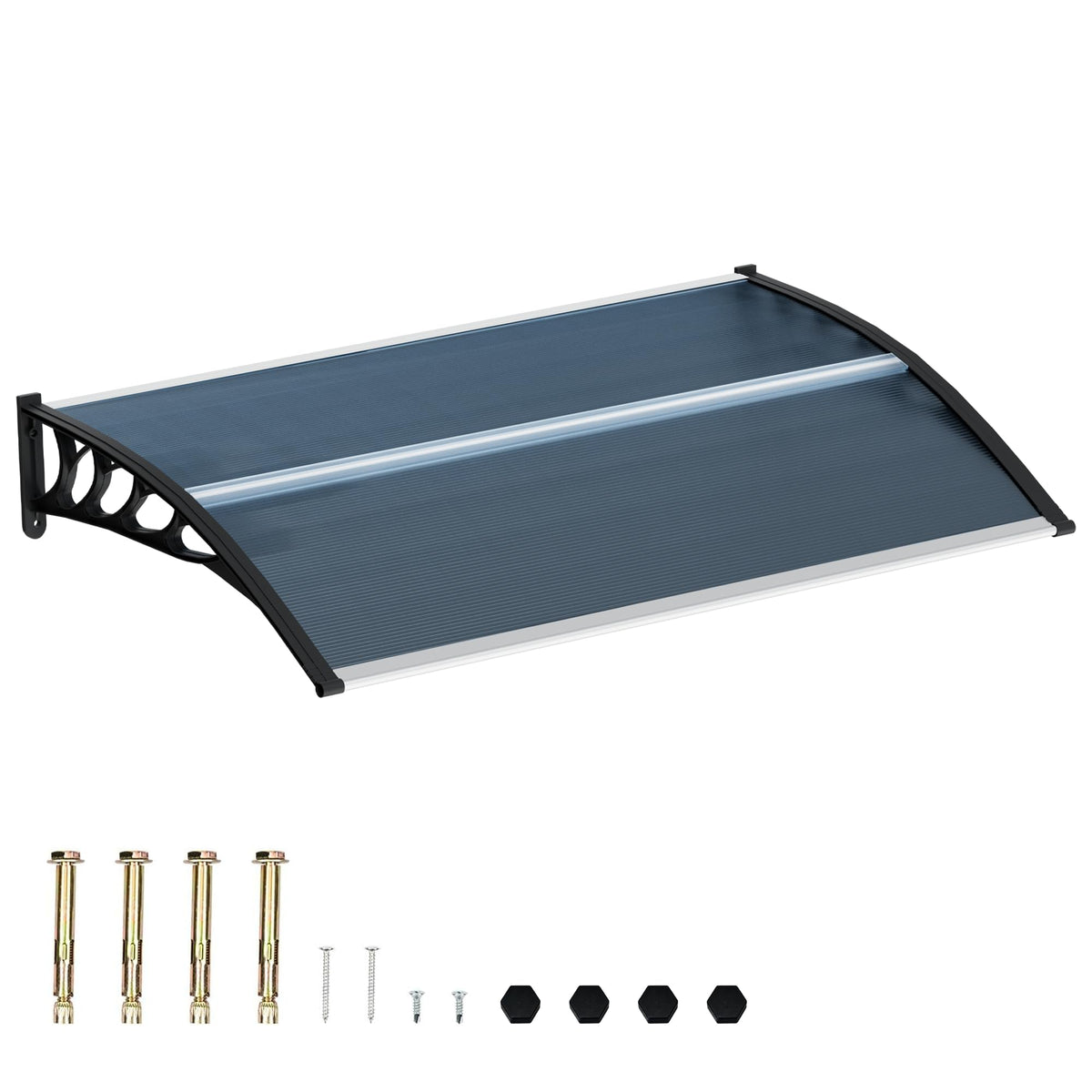 58.5x35 Inch Polycarbonate Patio Awning K188114