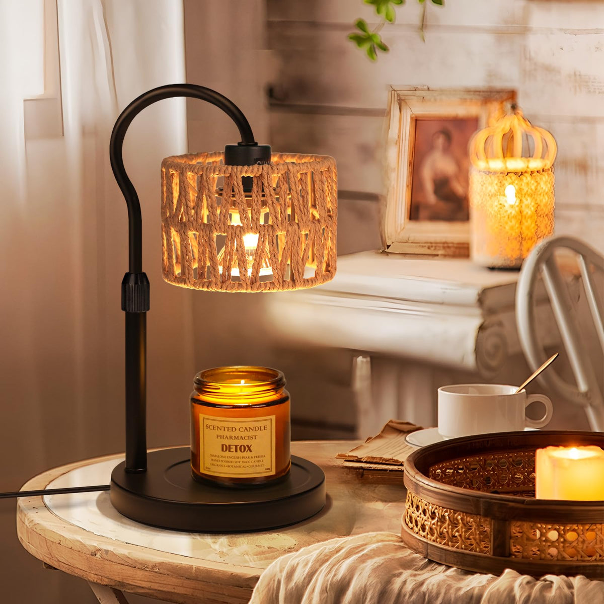 Adjustable Candle Warmer Lamp with 2 Bulbs W307