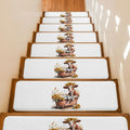 Yellow and White Non Slip Stair Treads 15 Pack X710467