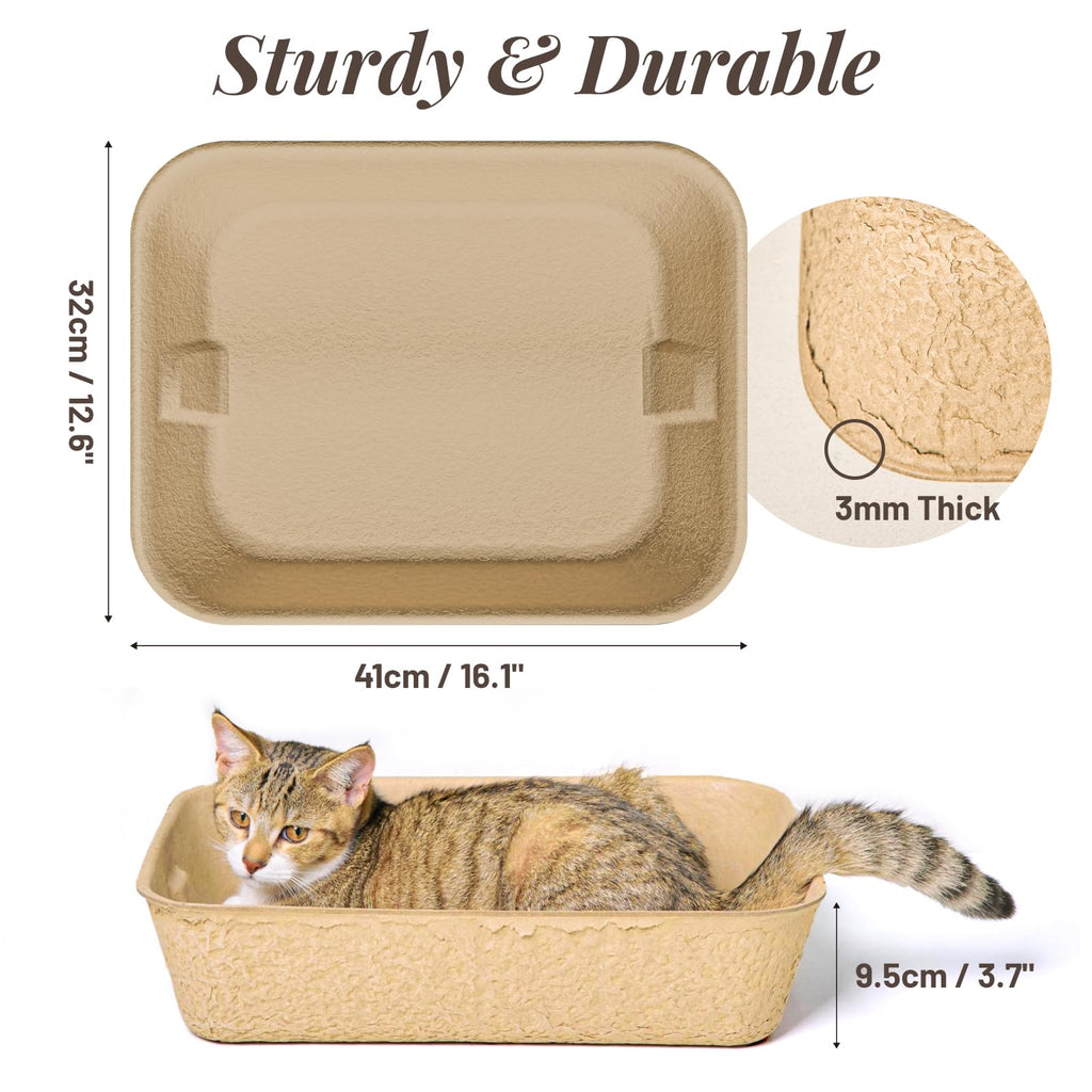 35"x27" Silicone Cat Litter Mat, 4 Pack Disposable Cat Litter Boxes C288815