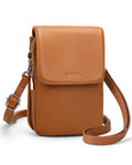 Genuine Leather Crossbody Bag with RFID Blocking Card Slots N146081