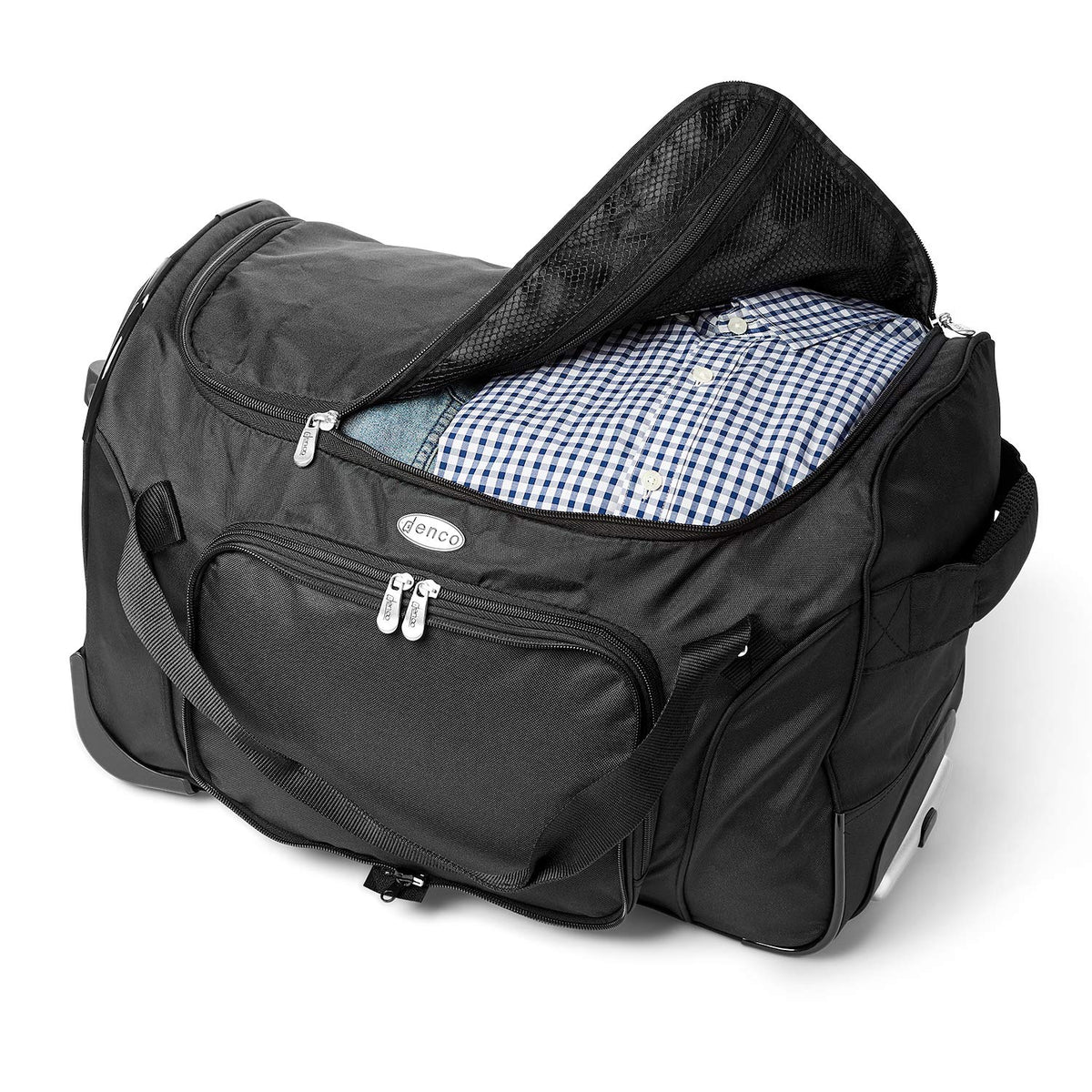 Lightweight 22-inch Wheeled Duffel Bag with Telescopic Handle F161