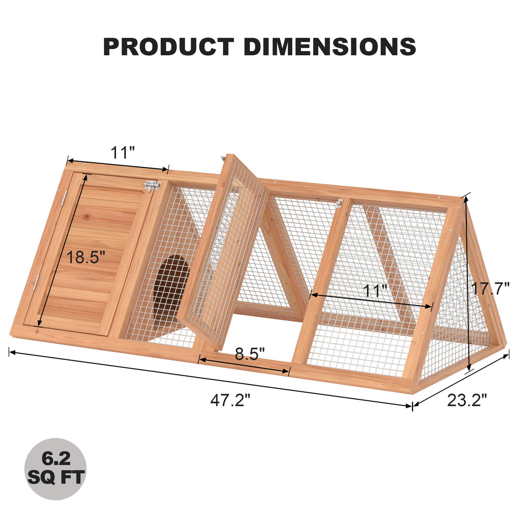 Wooden Chicken Coop and Rabbit Hutch H99947