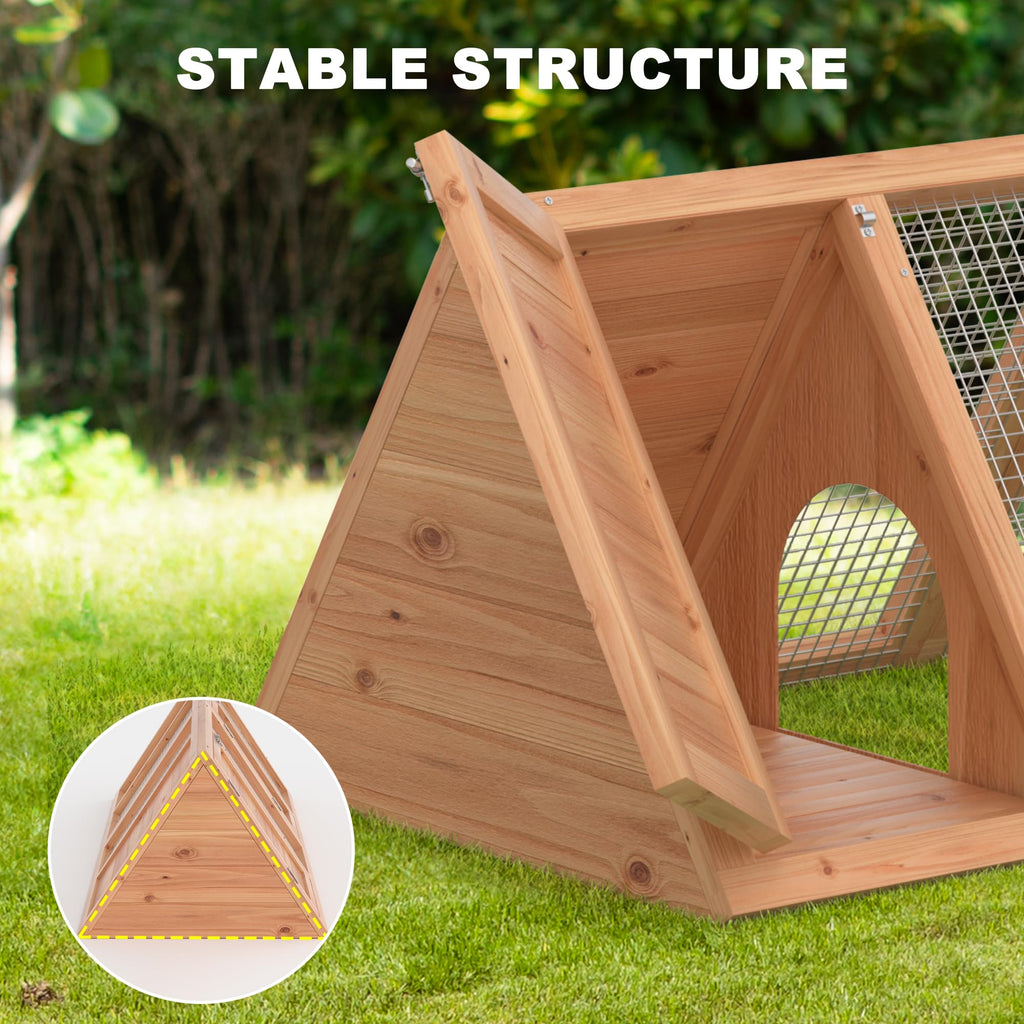 Wooden Chicken Coop and Rabbit Hutch H99947
