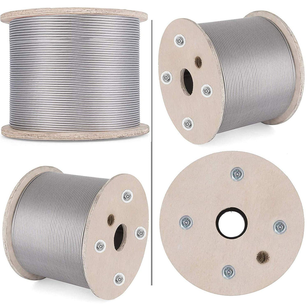 1/8" T316 Stainless Steel Cable 1x19 Wire Rope S257