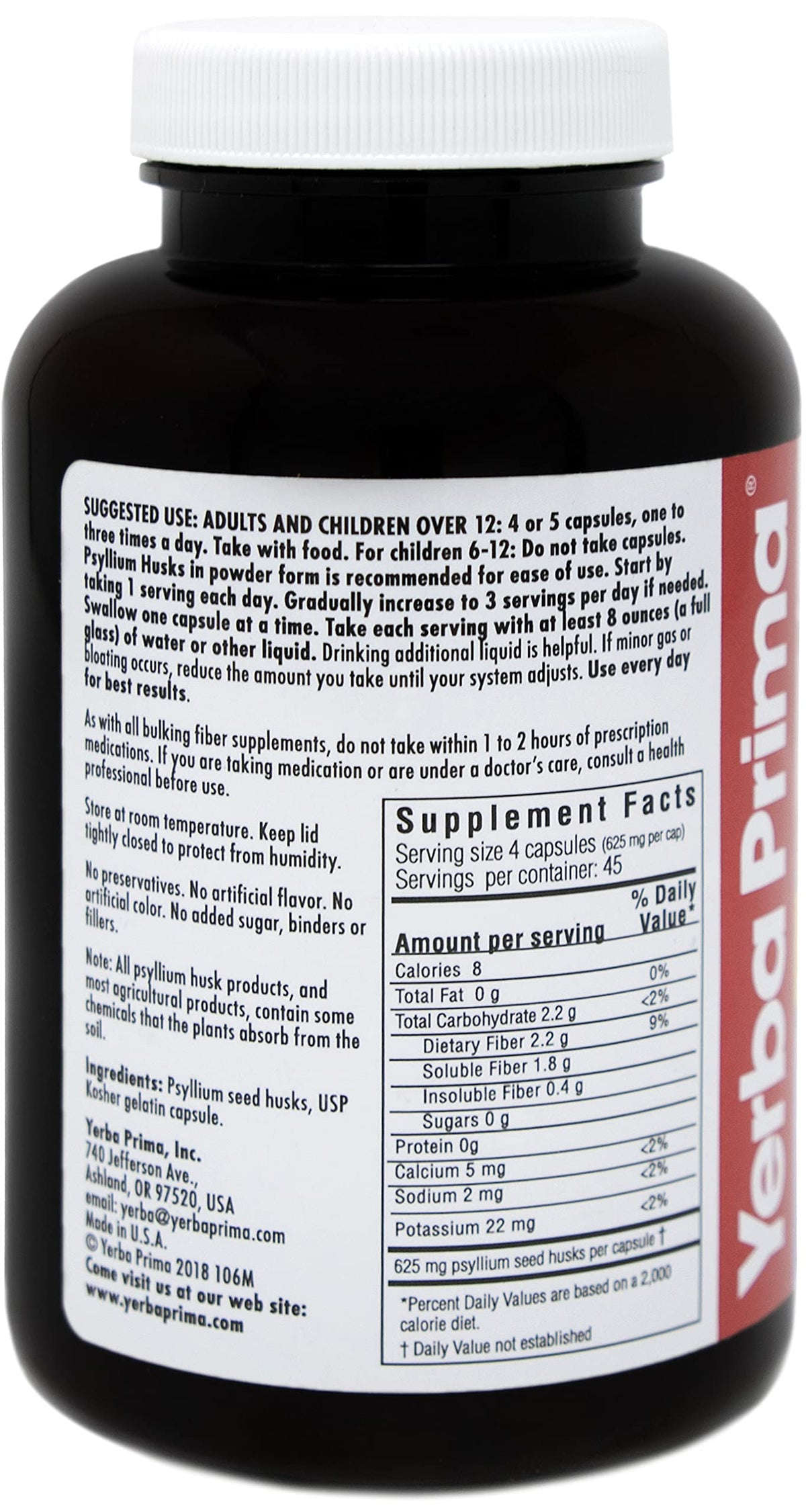 Psyllium Husk Capsules 180 Capsules Pack of 2 R5023