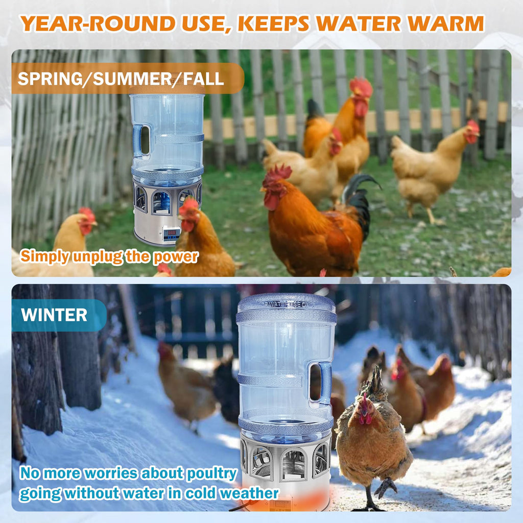 5 Gallon Heated Poultry Waterer I32476