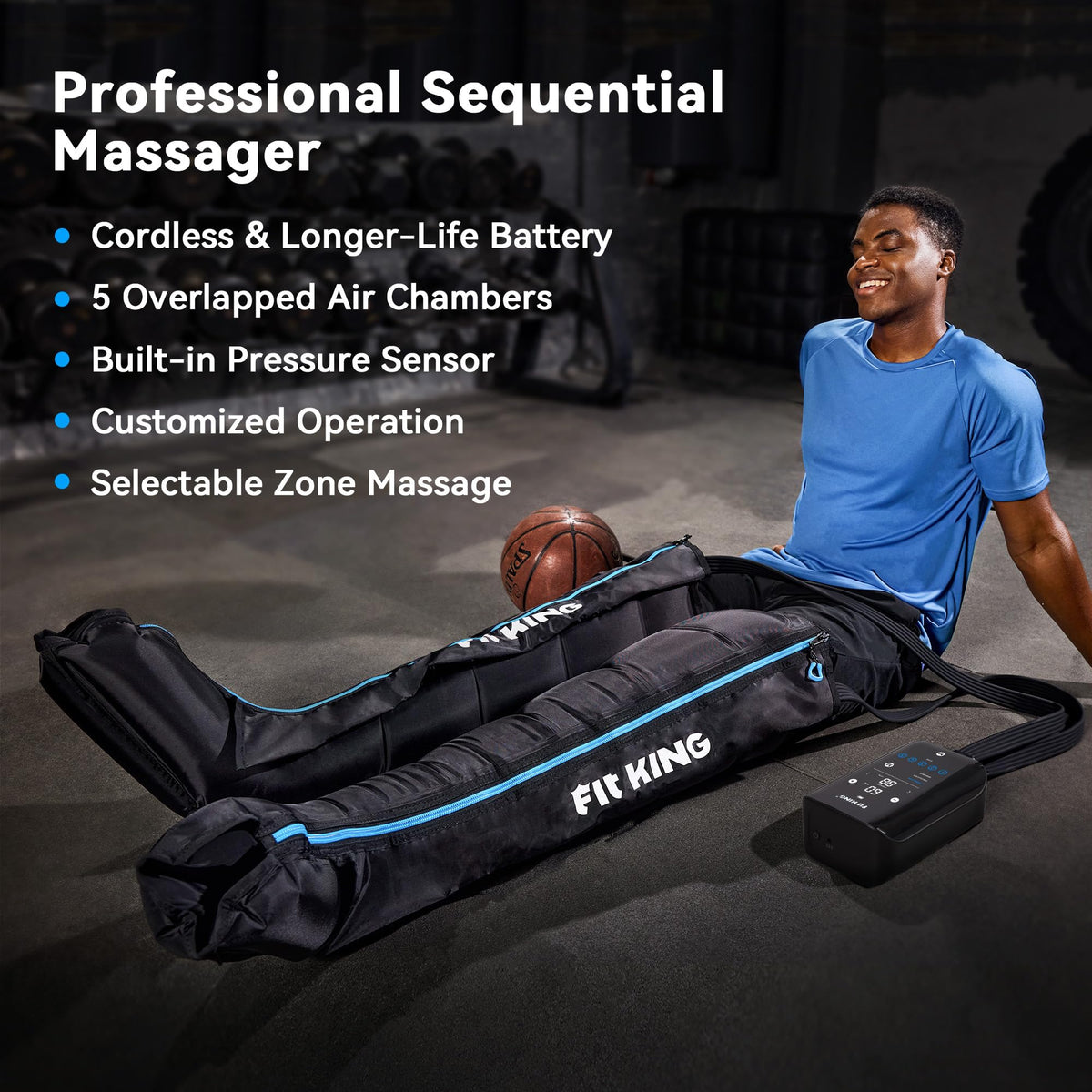 Cordless 5-Zone Leg Massager R799563