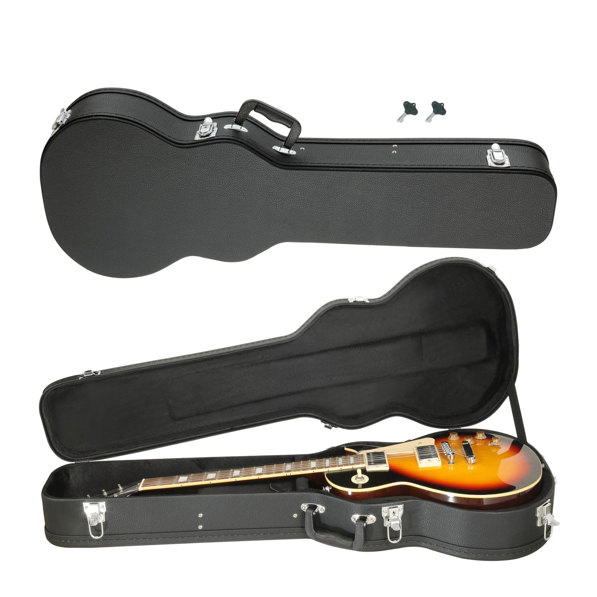 Electric Guitar Case Wooden Hard Shell Case With Lock W1993