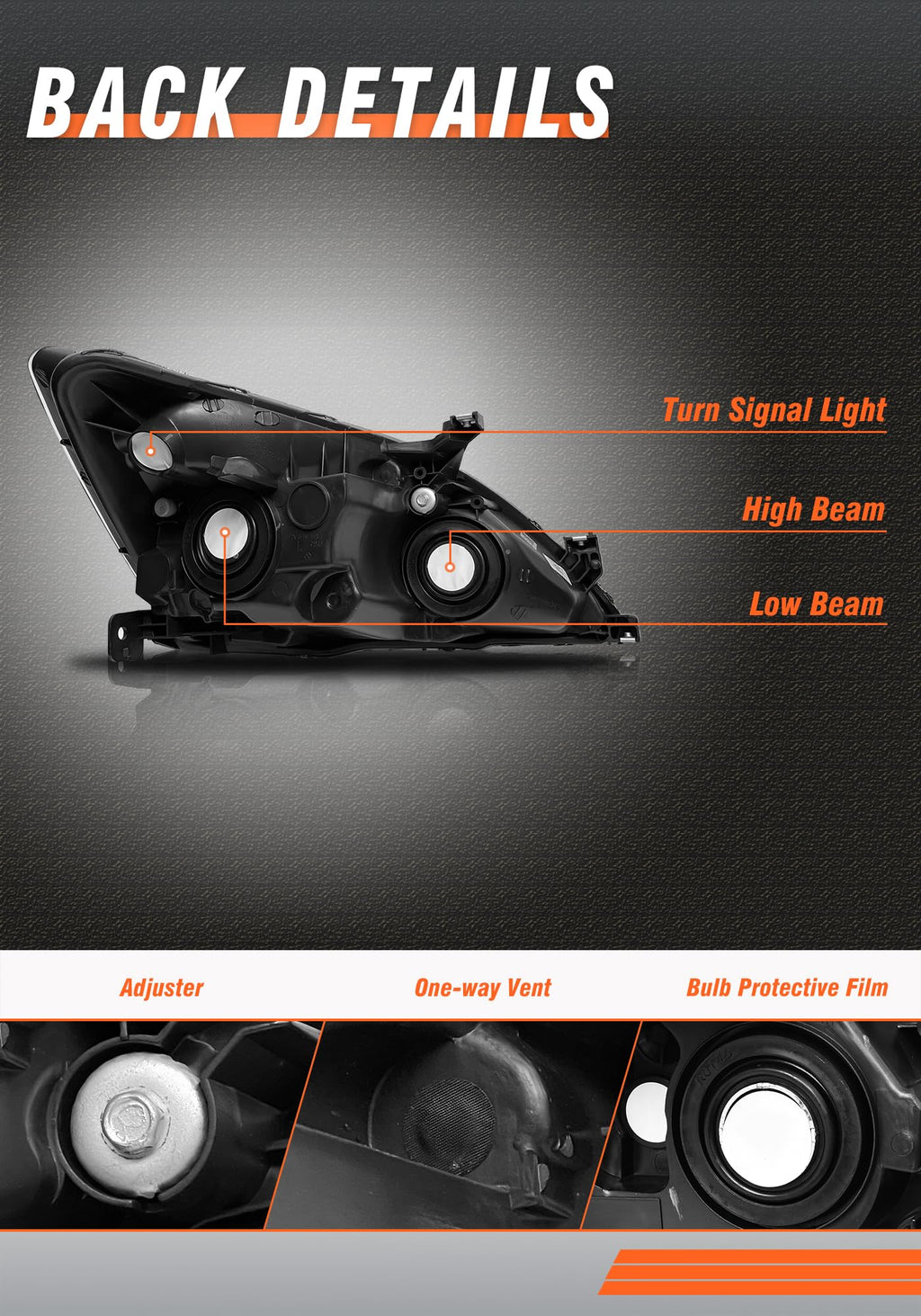 2003-2007 Honda Accord Headlights P41313