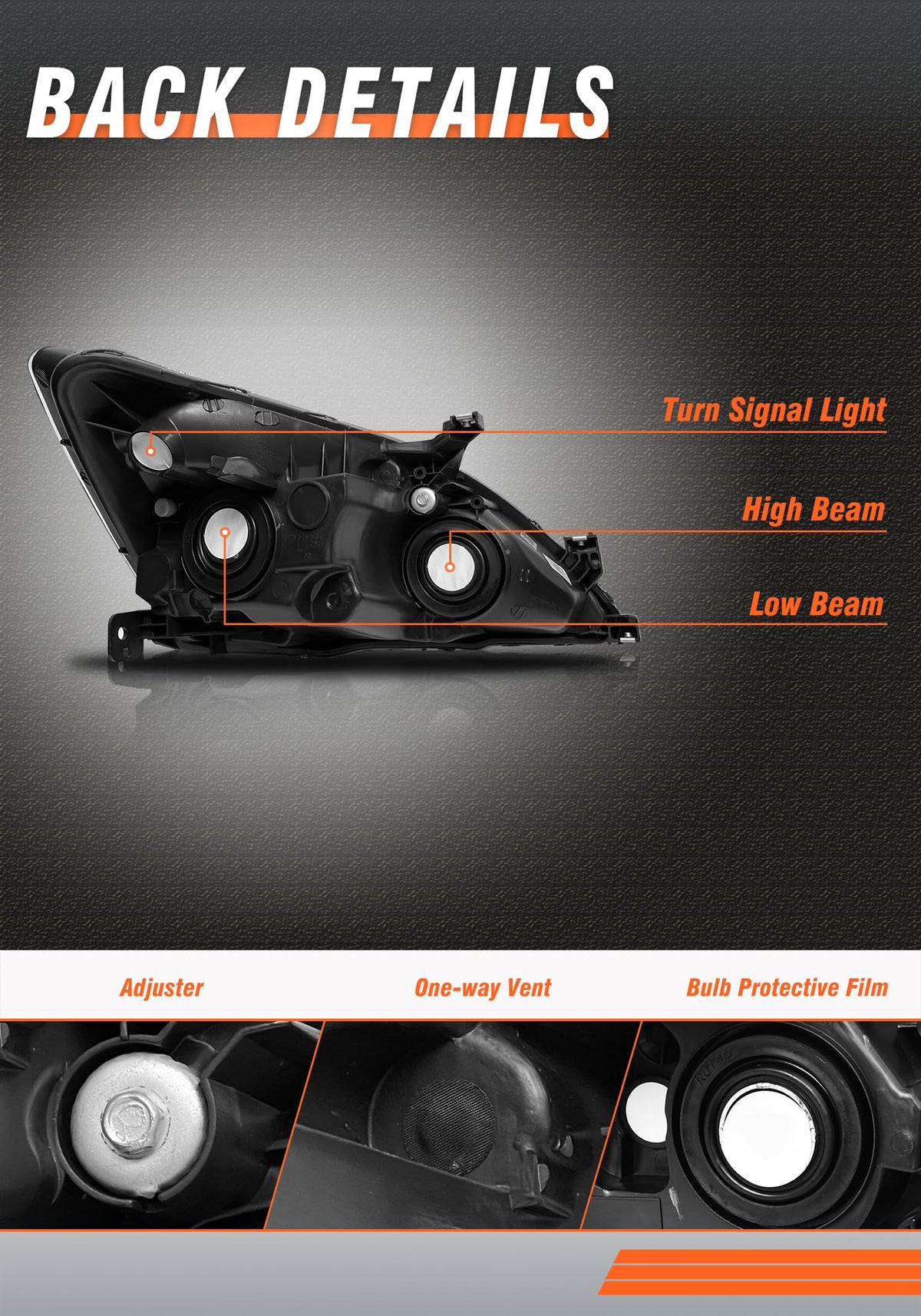 2003-2007 Honda Accord Headlights P41313