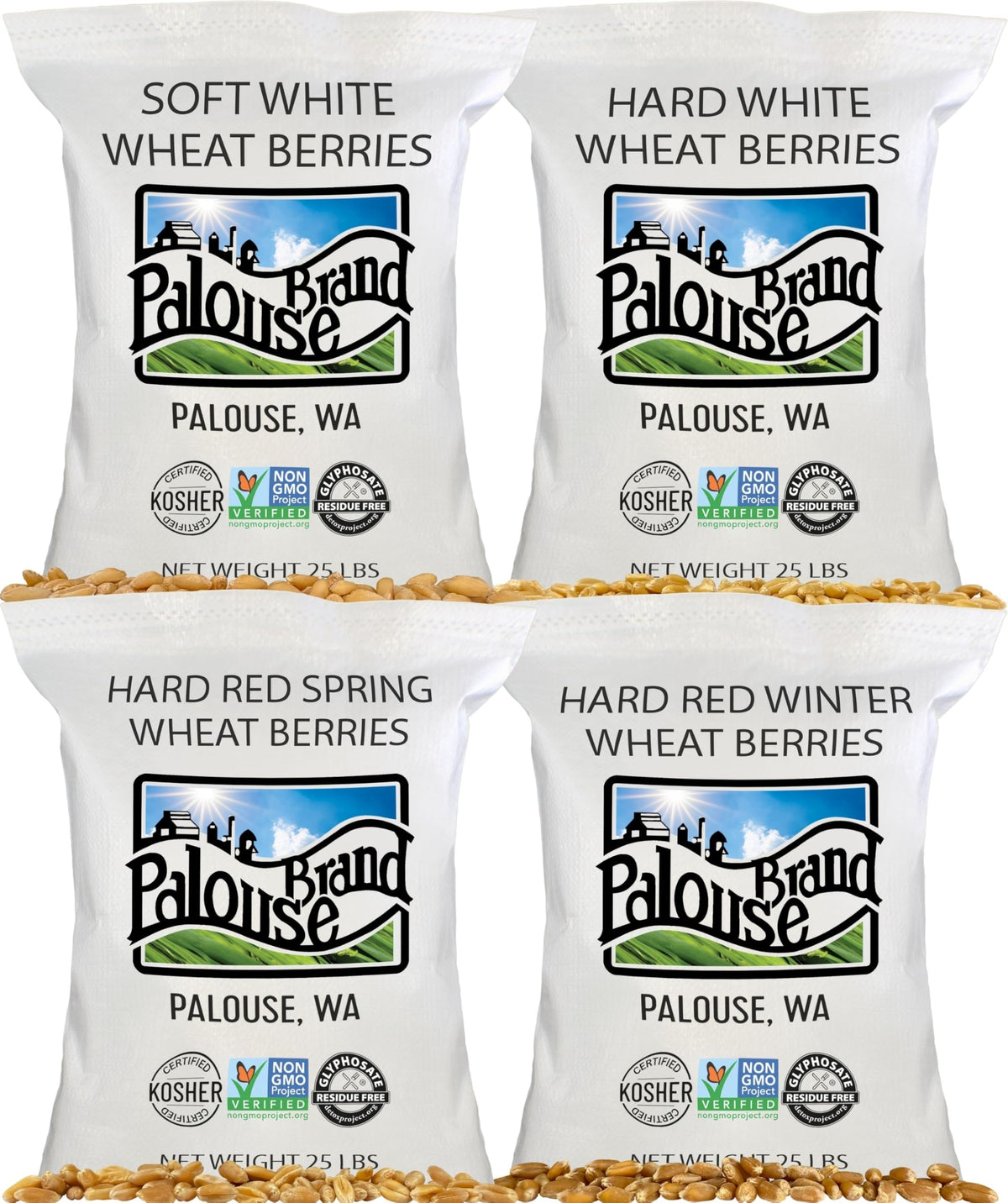 Hard Red Spring and Winter Soft and Hard White Wheat Berries 100 LBS C153983