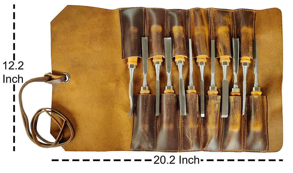 Leather Tool Roll Up Pouch V79936