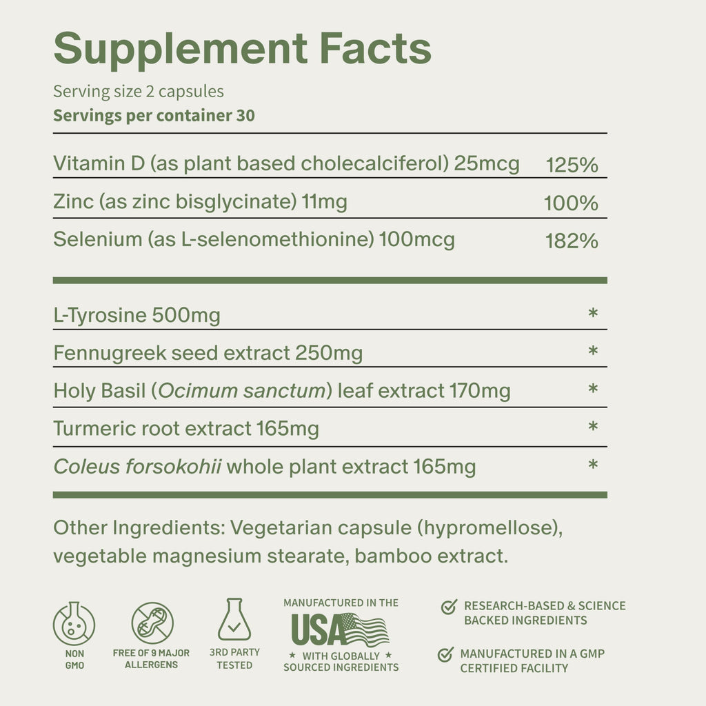 60 Capsules Thyroid Health Supplement O44207