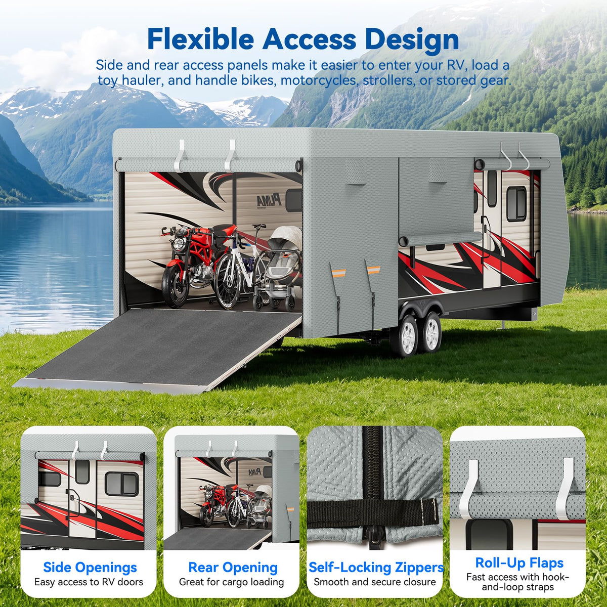 Heavy Duty Waterproof RV Cover 14-16ft G524