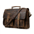 Retro Brown Laptop Messenger Bag Crossbody Travel Bag G132808