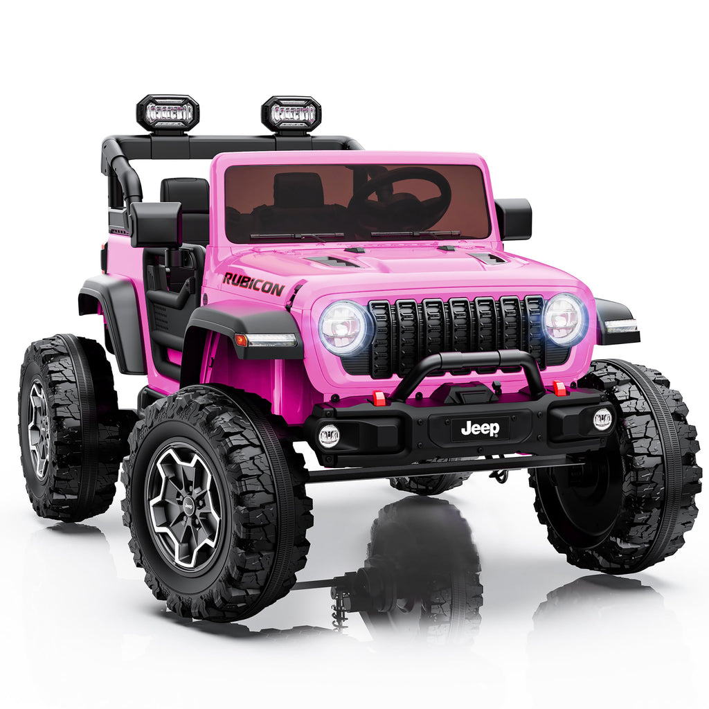 24V 2 Seater Ride on Car with Remote Control, Bluetooth (Pink) Z91664