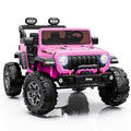 24V 2 Seater Ride on Car with Remote Control, Bluetooth (Pink) Z91664