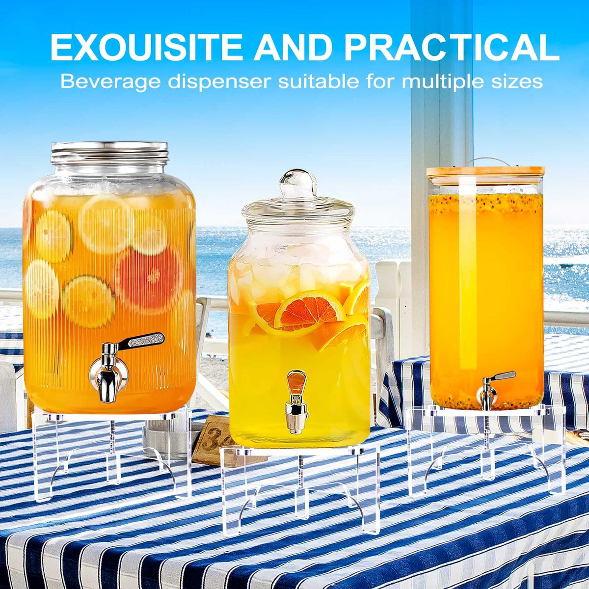 Acrylic Beverage Dispenser Stand W680