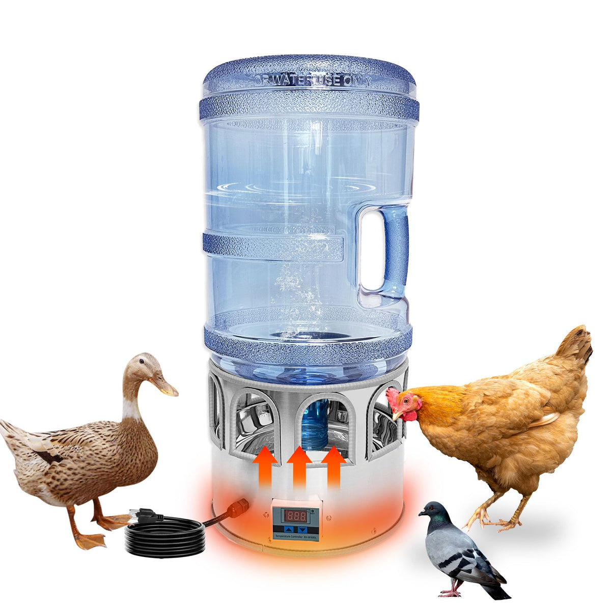 5 Gallon Heated Poultry Waterer I32476