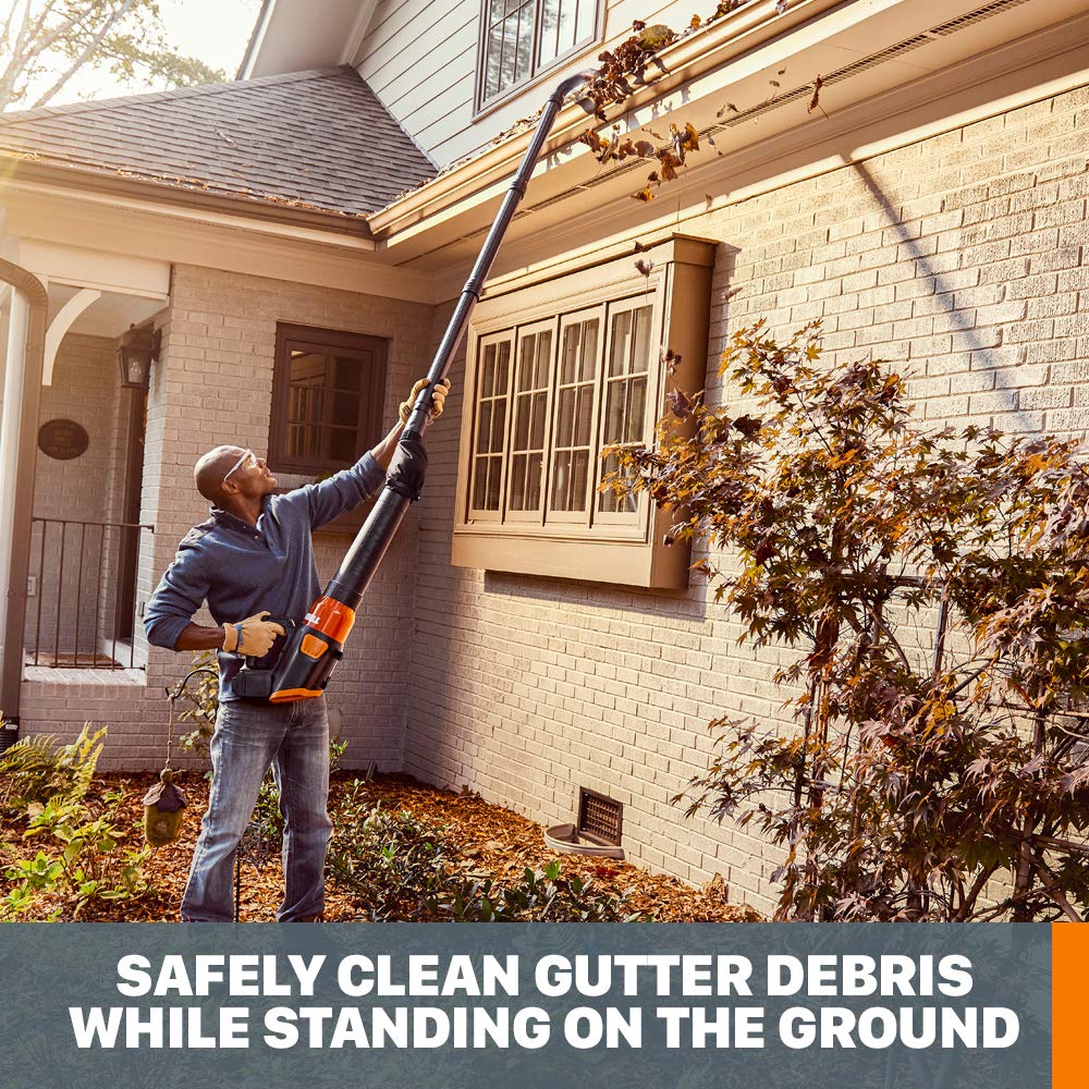 40V Cordless Leaf Blower with Brushless Motor & Gutter Cleaning Kit J677974
